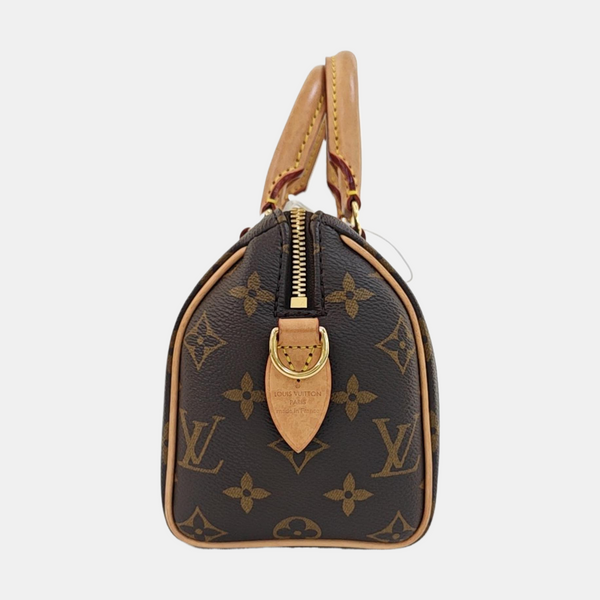 SPEEDY 20 Monogram Coated Canvas Brown