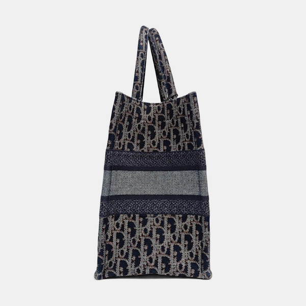 Book Tote Medium Oblique Denim Blue