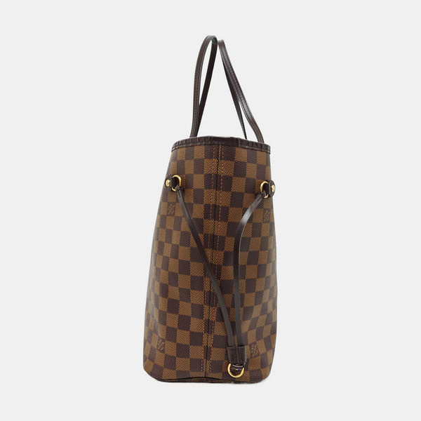 NEVERFULL MM Damier Ebene Coated Canvas Brown