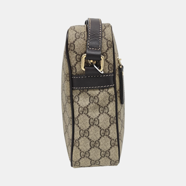 Monogram Coated Canvas Shoulder Bag Brown