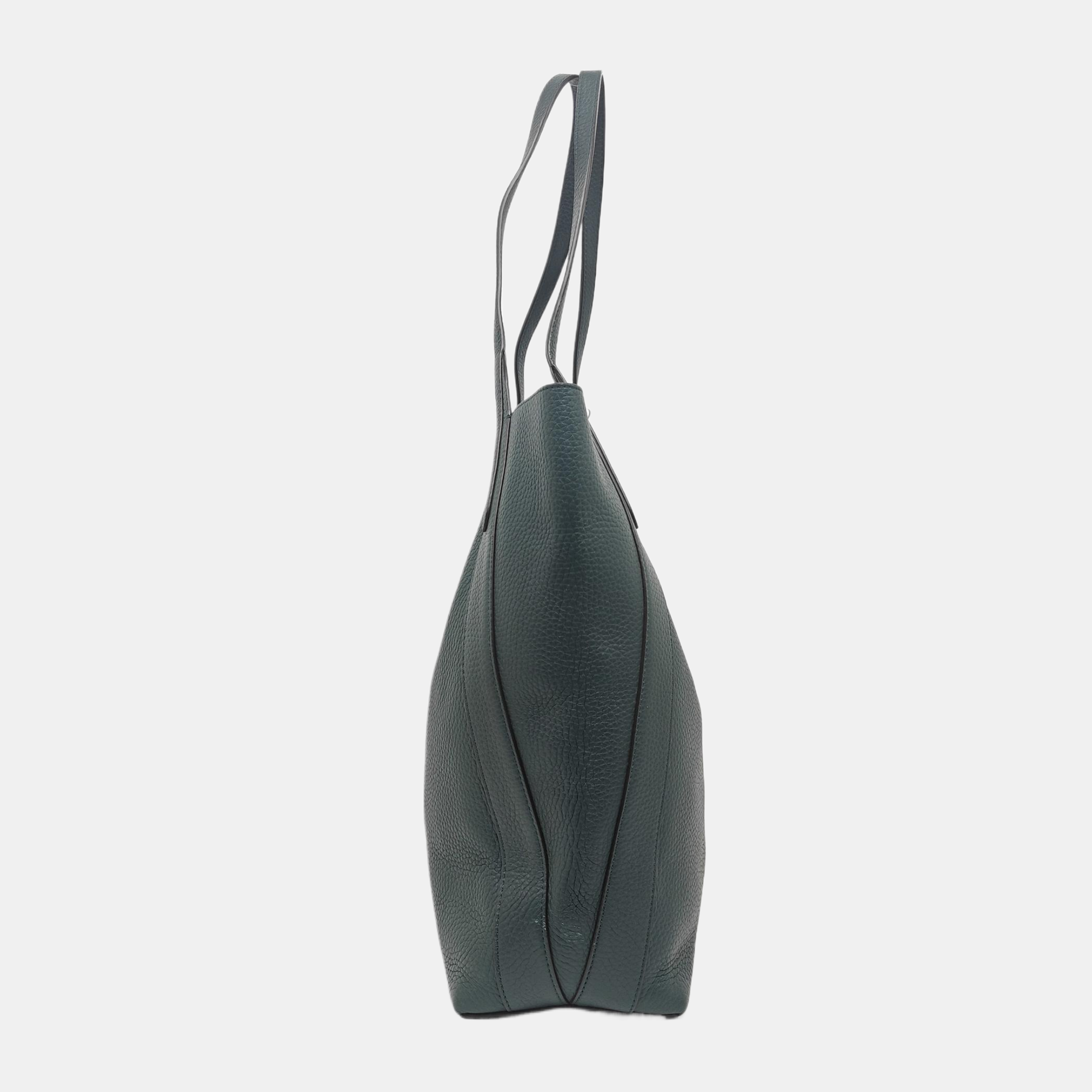 Calfskin Tote Bag Green