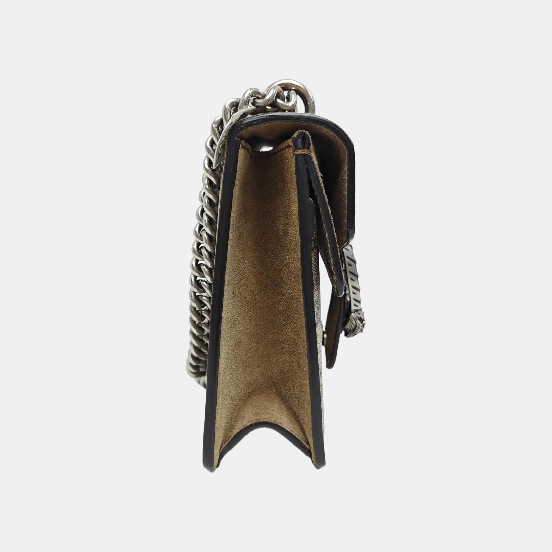 Dionysus Mini Monogram Coated Canvas Beige
