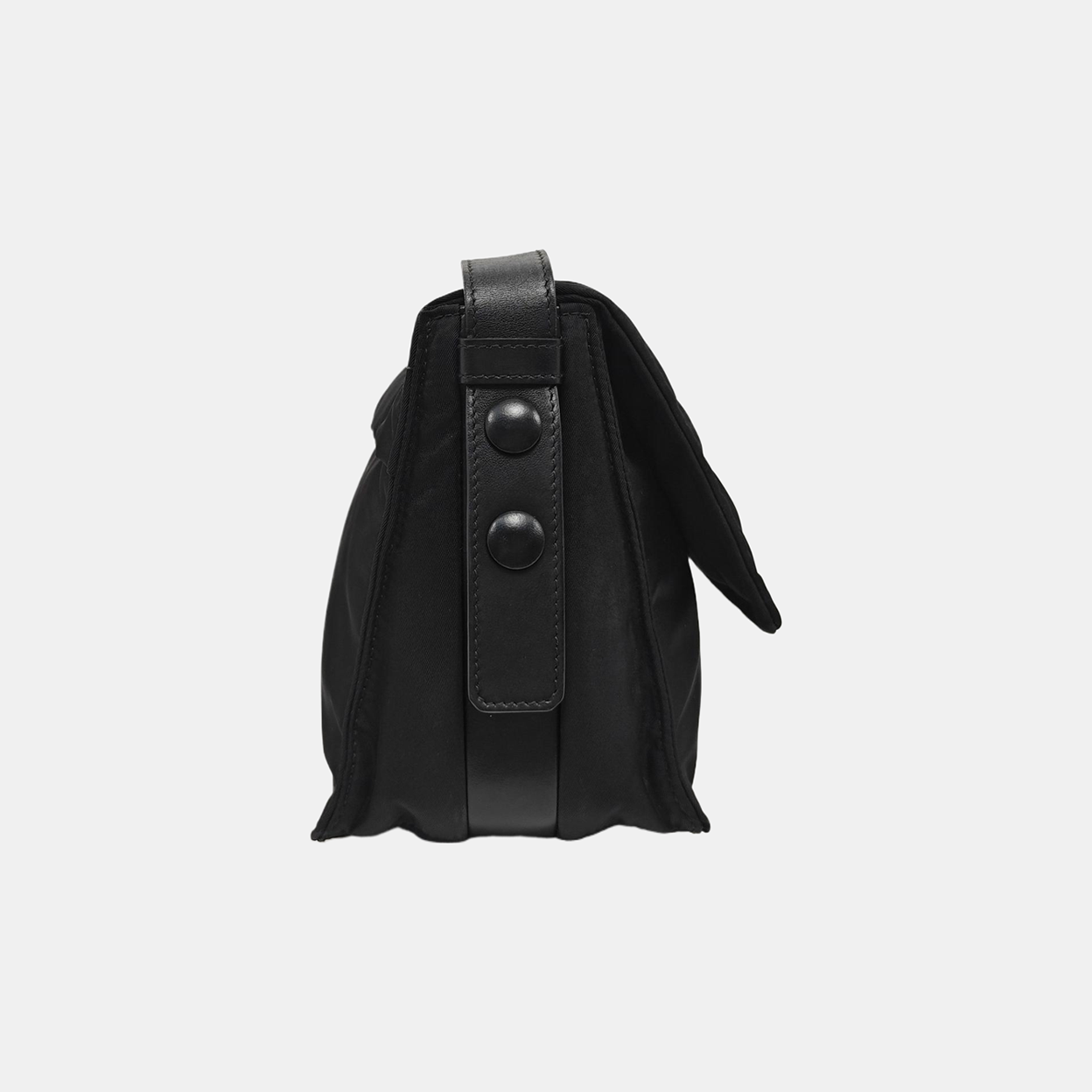 Nylon Shoulder Bag Small Black