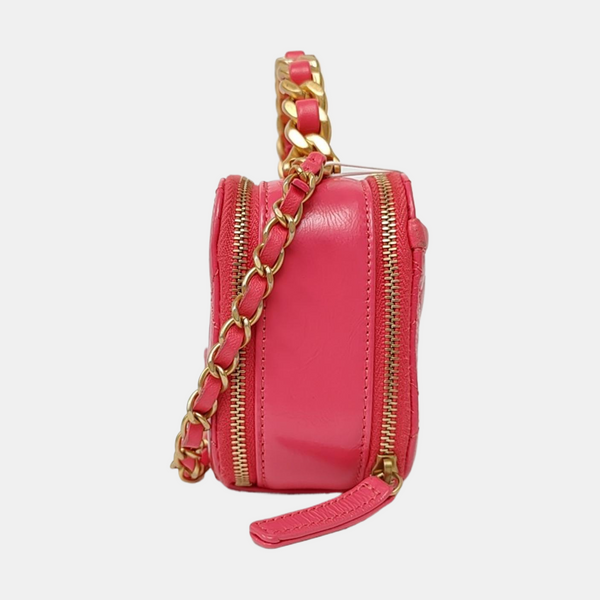 Small Quilted Lambskin Red