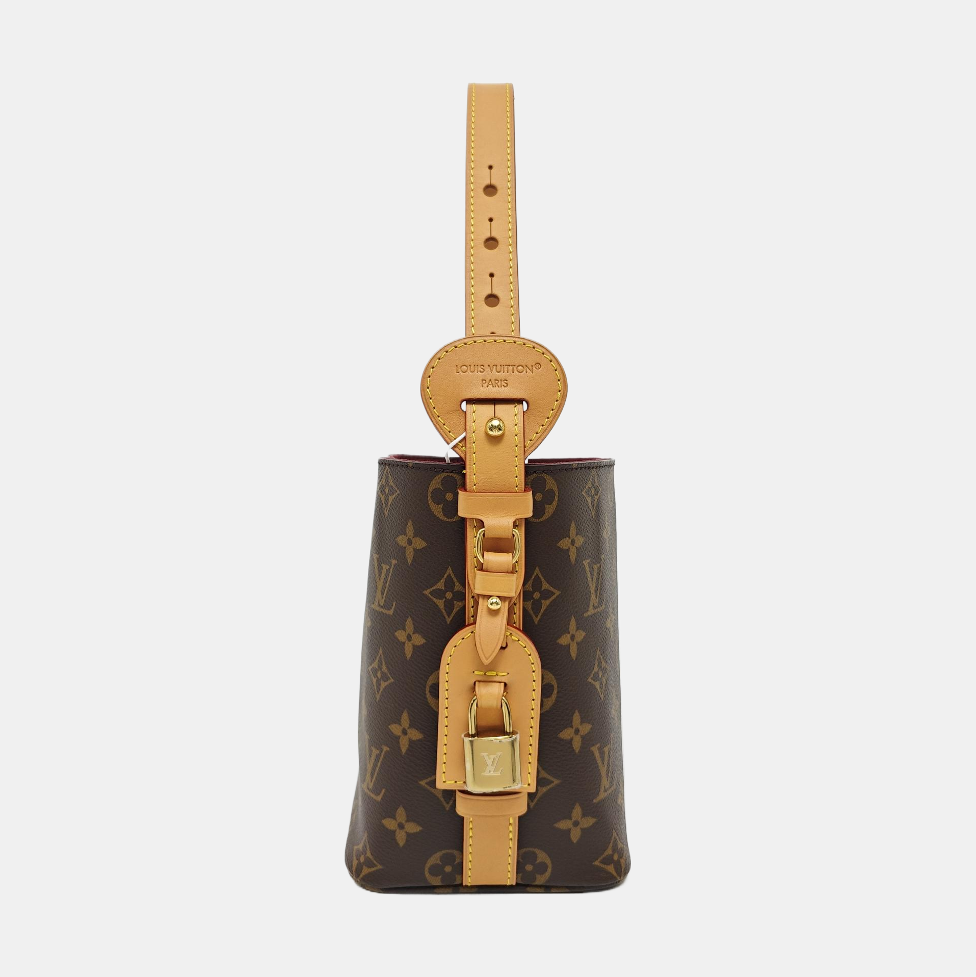 ALL IN BB Monogram Coated Canvas Brown