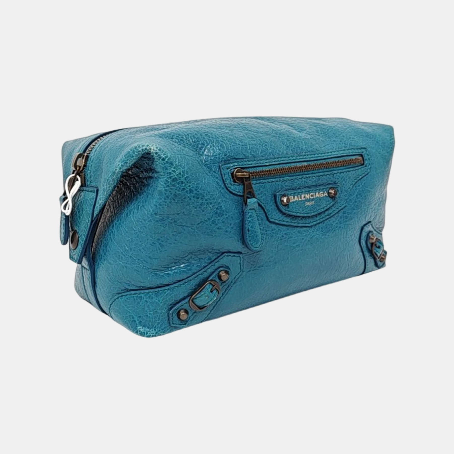Authenticated pre-owned  Classic City Calfskin Blue - Clutch at Looply