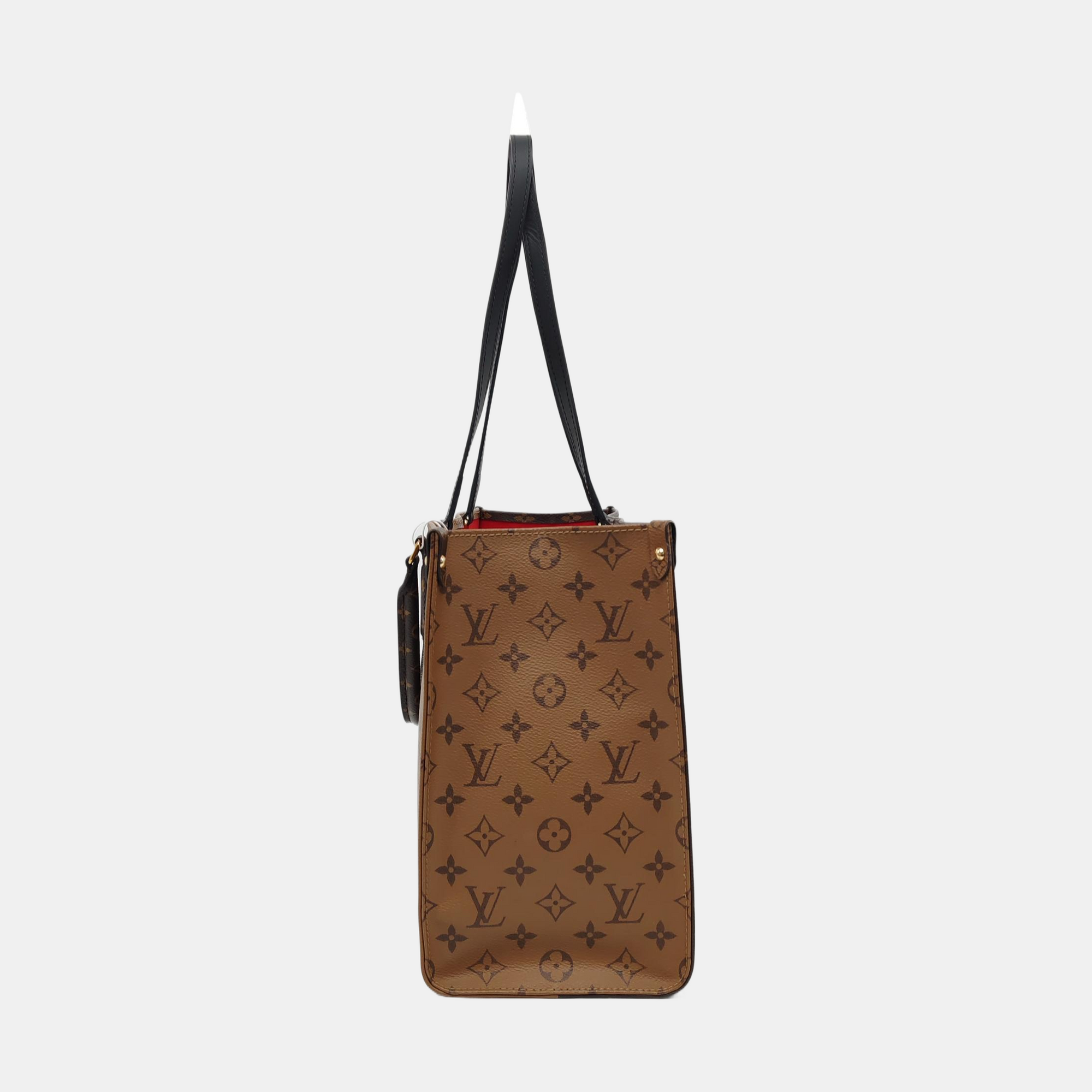 ONTHEGO MM Monogram Coated Canvas Brown