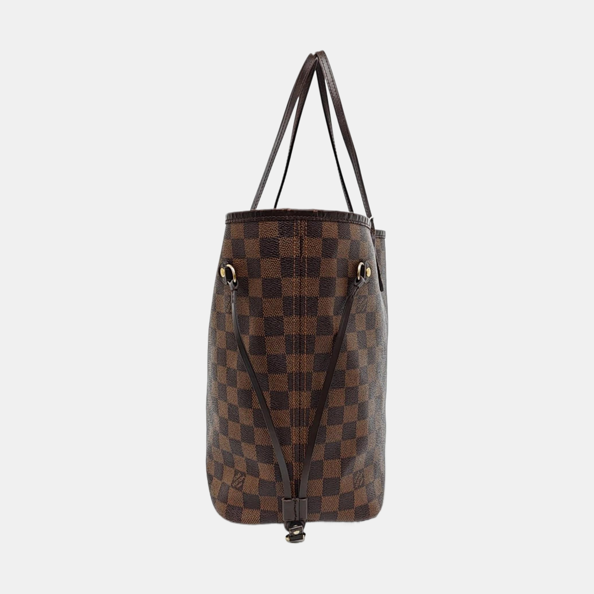 NEVERFULL MM Damier Ebene Coated Canvas Brown