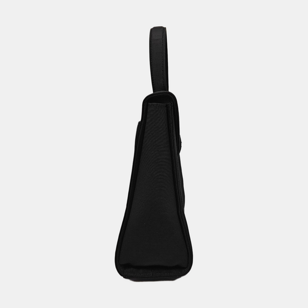 Fabric Top Handle Bag Black