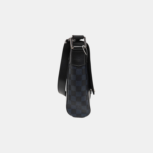 NEWPORT PM Damier Coated Canvas Blue