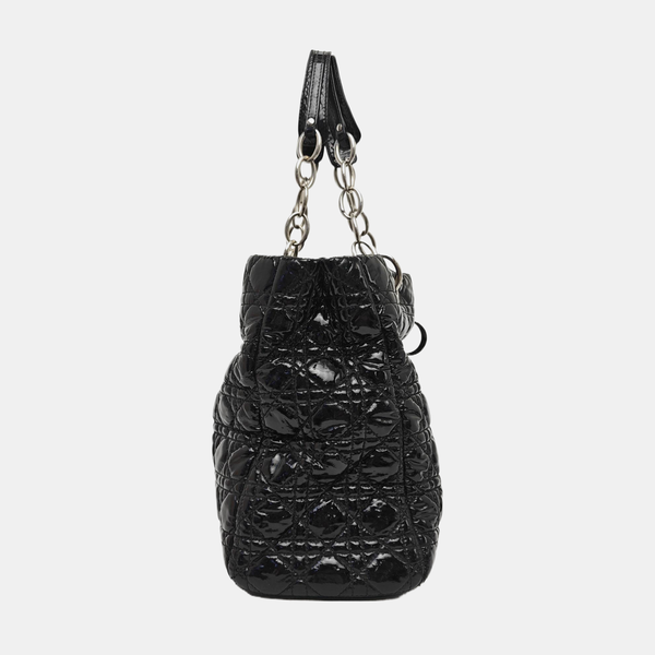 Dior Soft Cannage Patent Leather Black