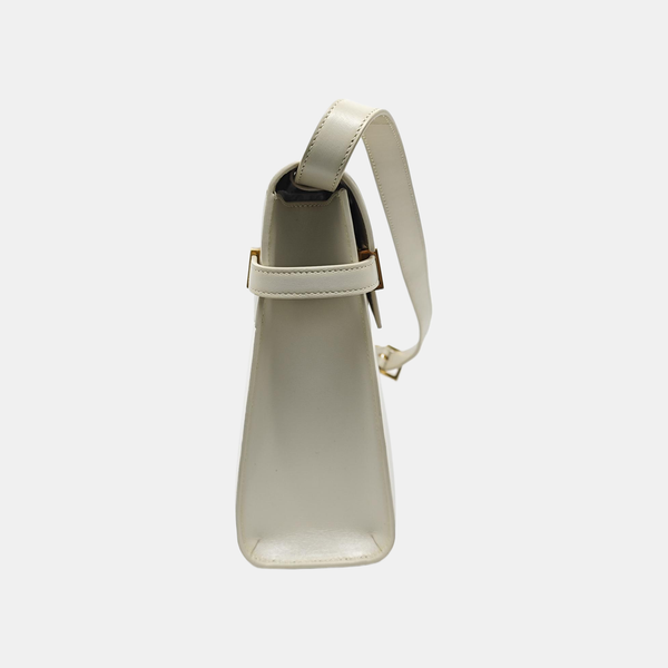 MANHATTAN Medium Calfskin White