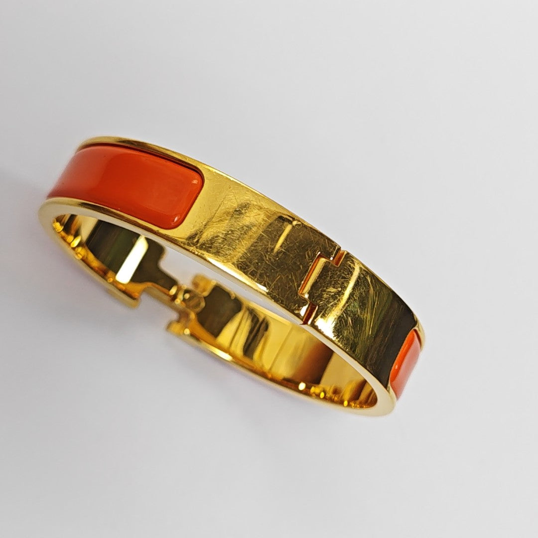 Clic H Metal Gold Bangle