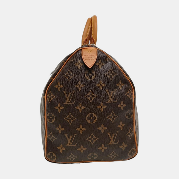 SPEEDY 35 Monogram Coated Canvas Brown