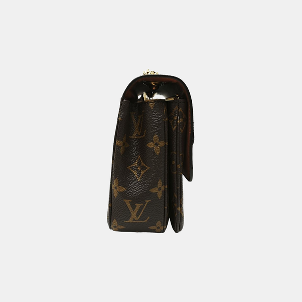 MARCEAU Monogram Coated Canvas Brown