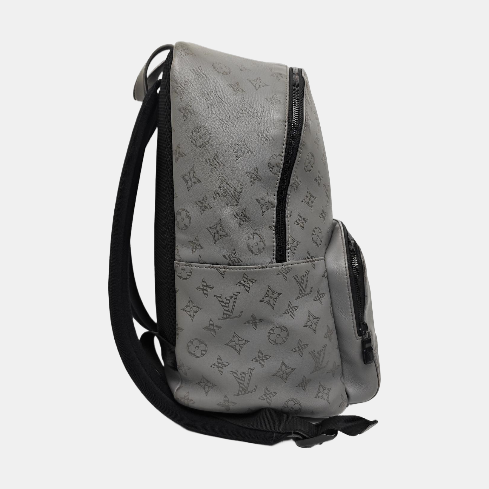 RACER Monogram Calfskin Gray