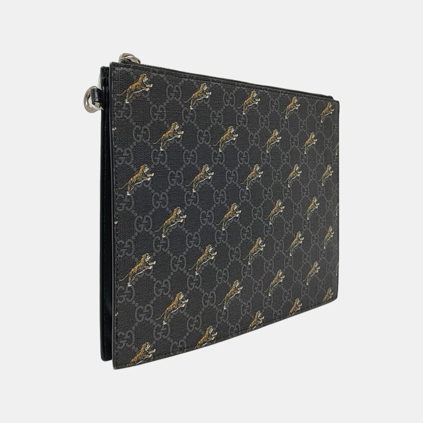GG Supreme Monogram Coated Canvas Black