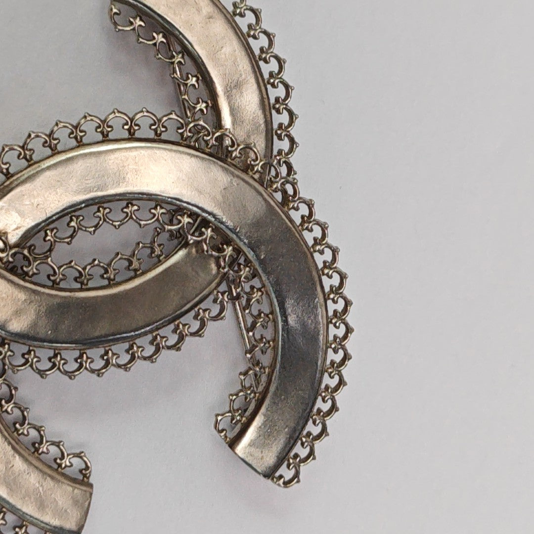 Metal Silver Brooch