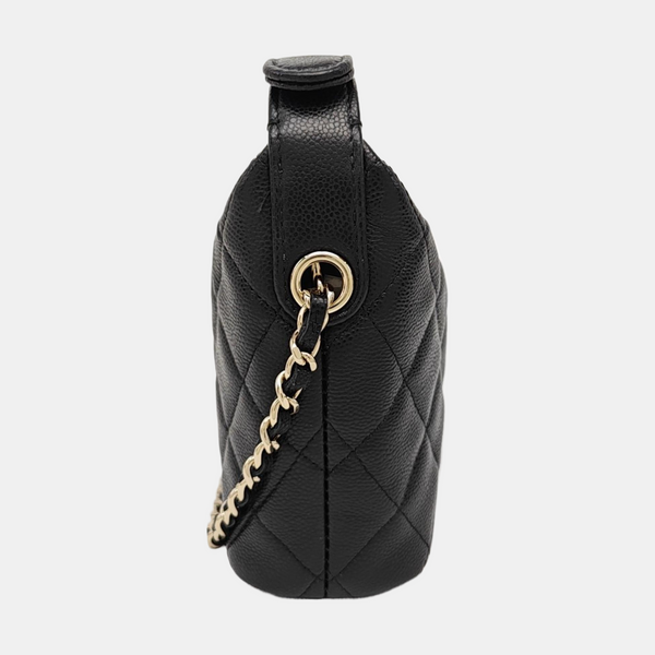 HOBO Quilted Grained Calfskin Black