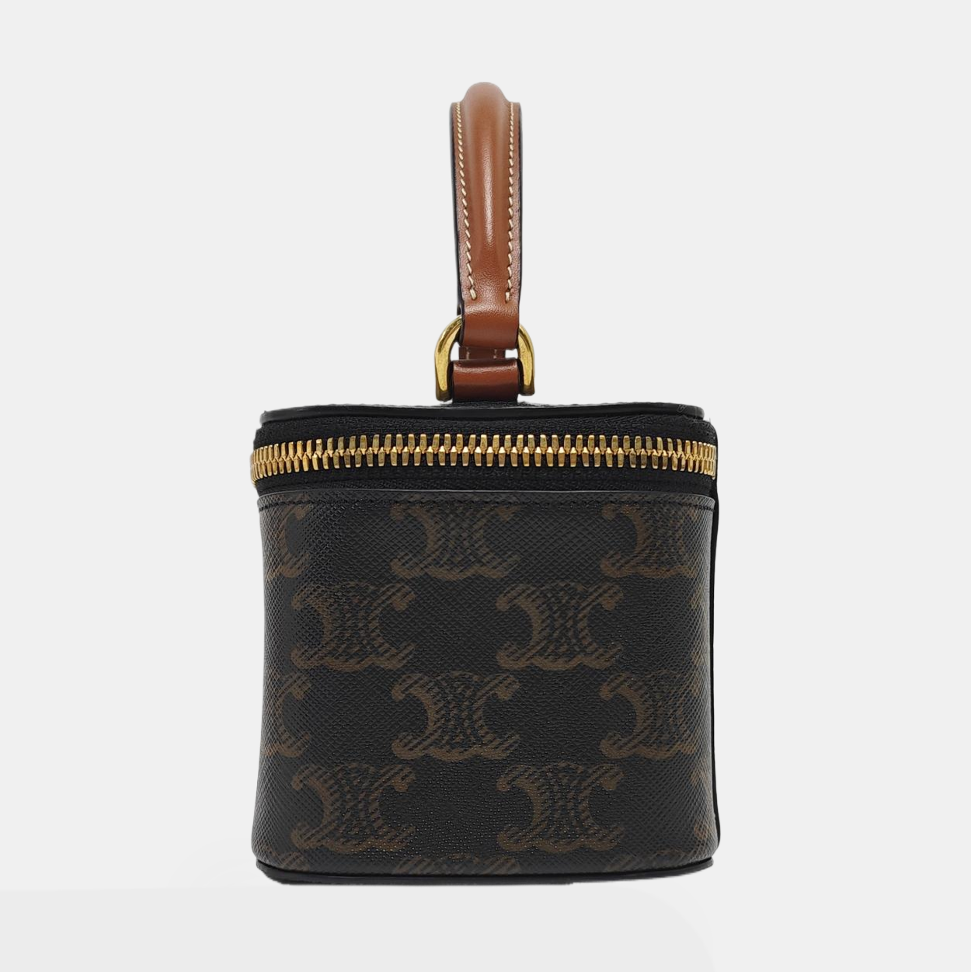 Coated Canvas Shoulder Bag Black