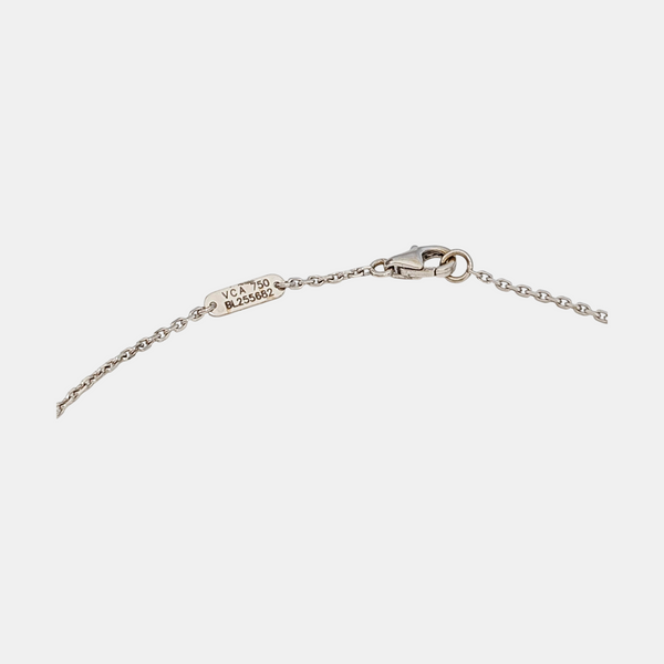Vintage Alhambra 18k White Gold Silver Necklace