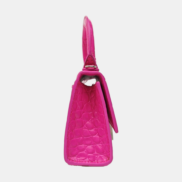 Hourglass Mini Calfskin Red