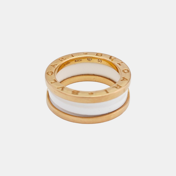 B.ZERO1 18k Rose Gold Ring EU 53