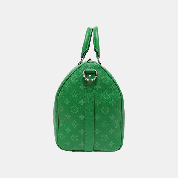 KEEPALL 45 Monogram Coated Canvas Green