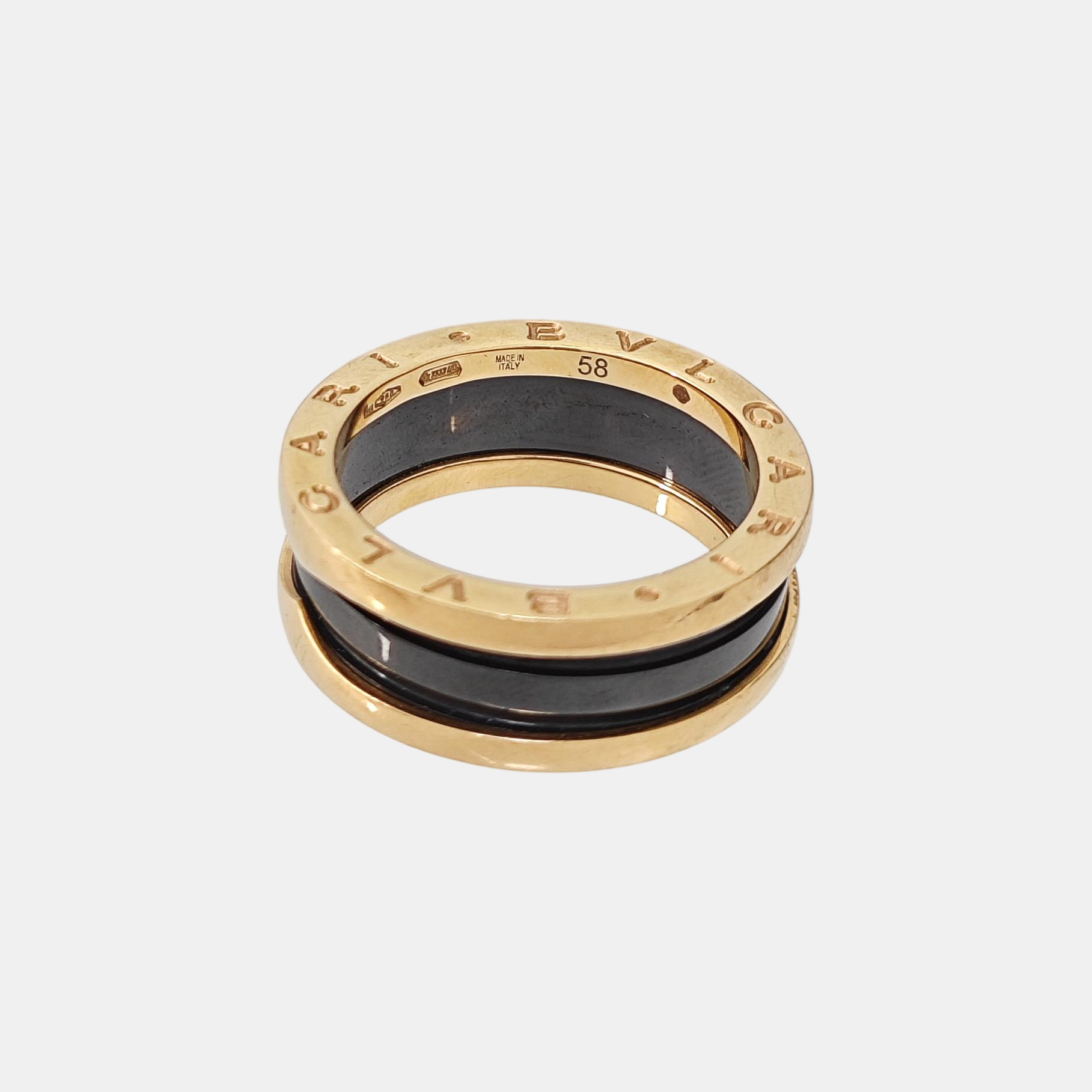 B.ZERO1 18k Rose Gold Ring EU 58