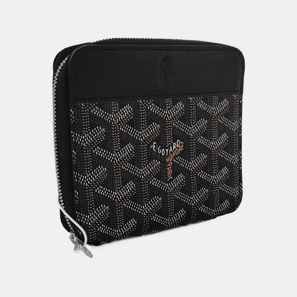 Saint-Marc Coated Canvas Black Wallet