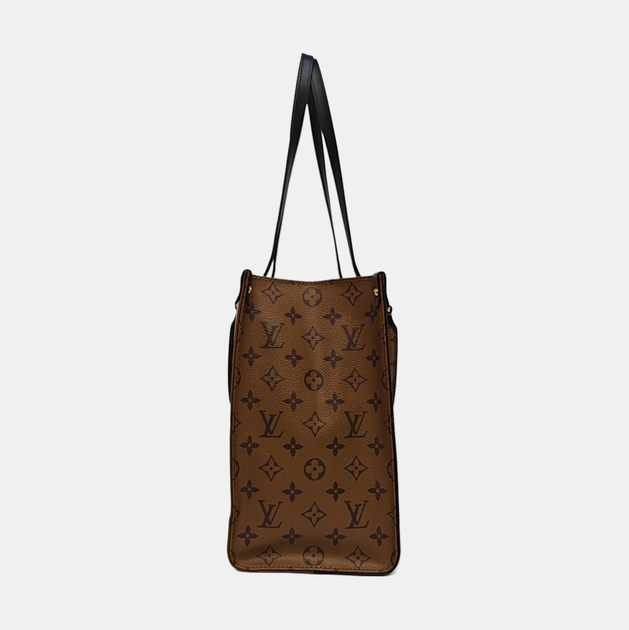 ONTHEGO MM Monogram Coated Canvas Brown