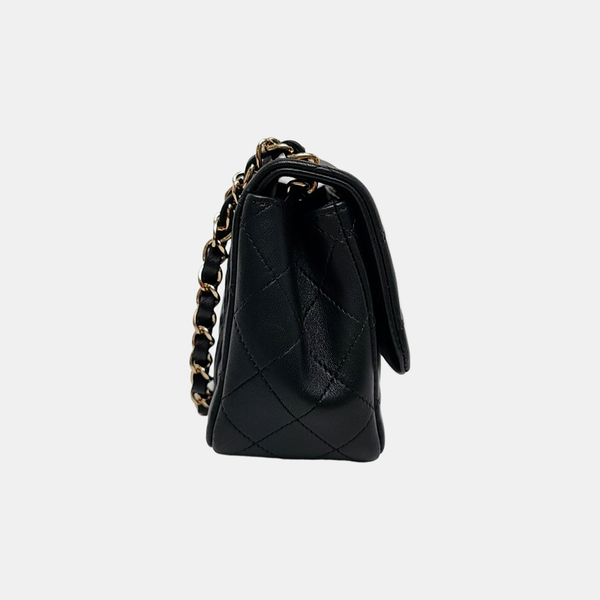 CLASSIC FLAP Mini Quilted Lambskin Black