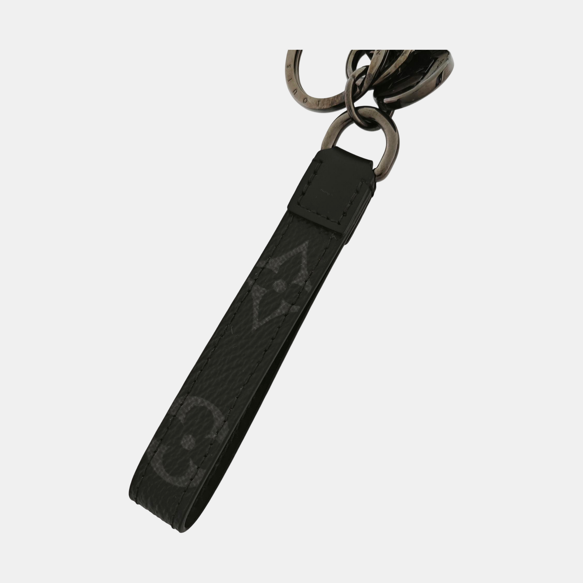 Leather Bag Charm Black