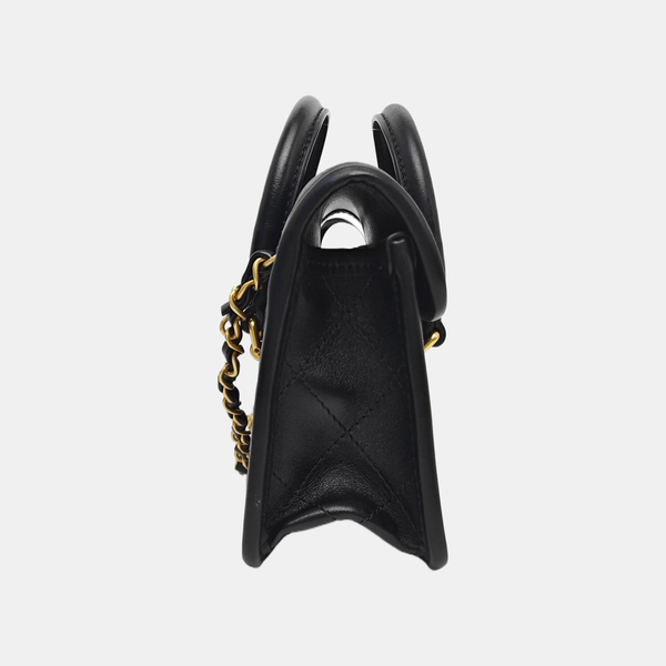 CLASSIC FLAP Small Quilted Velvet Black