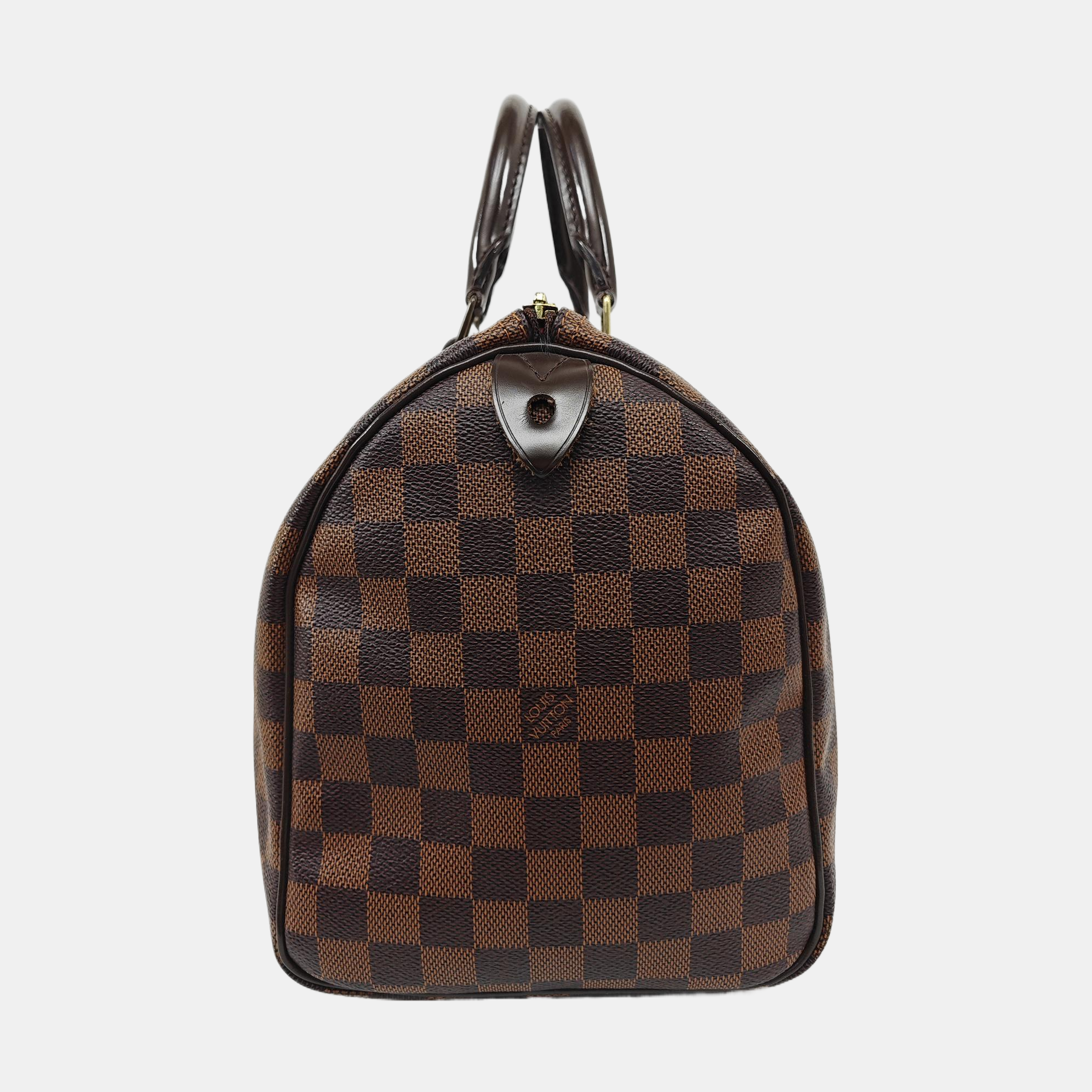 SPEEDY 30 Damier Ebene Coated Canvas Brown