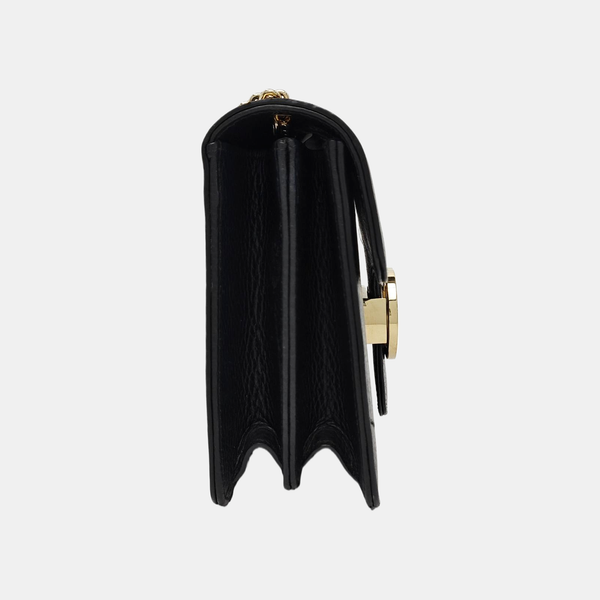 Interlocking G Small Calfskin Black