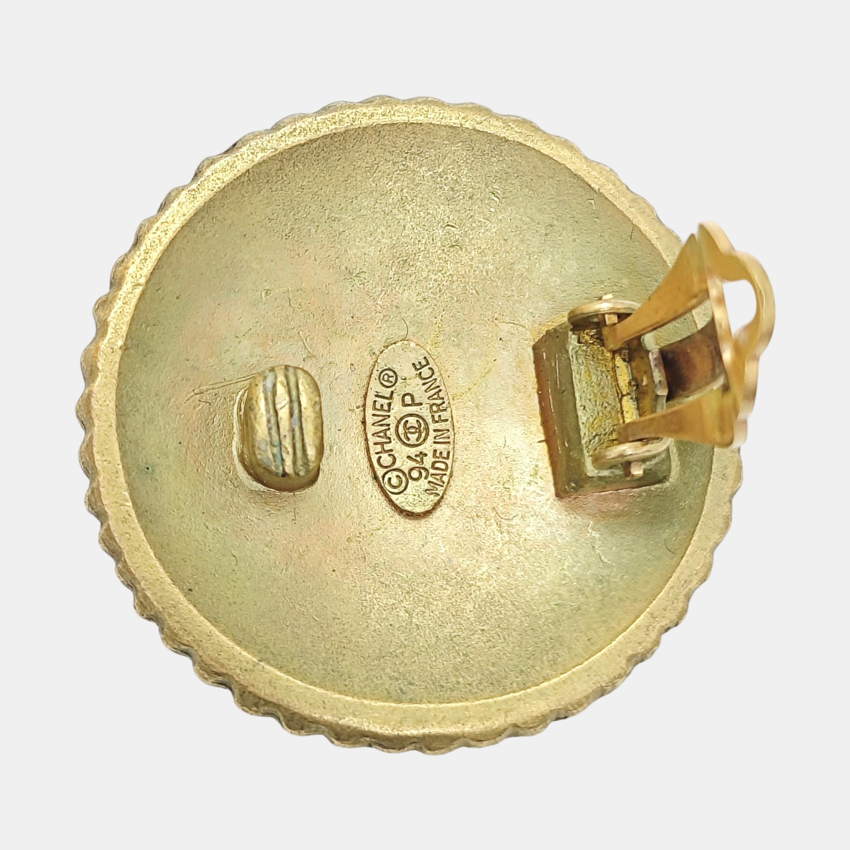 Metal Gold Clip On Earrings