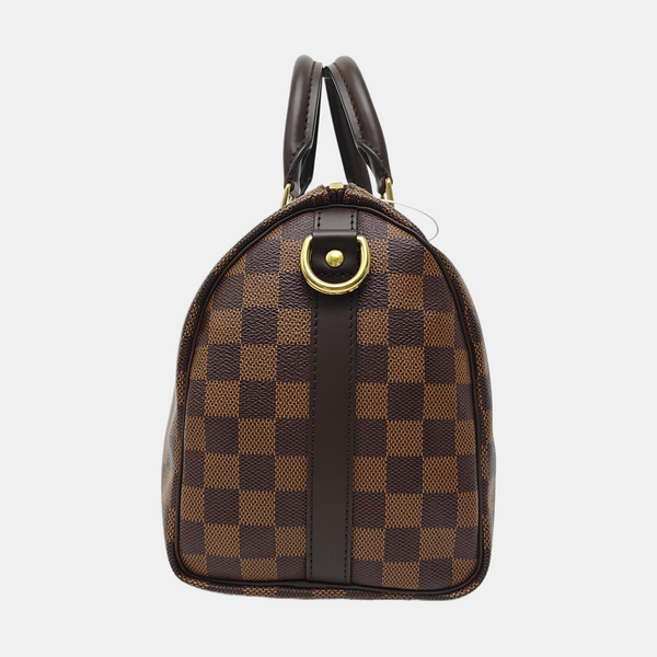 SPEEDY 25 Damier Ebene Coated Canvas Brown