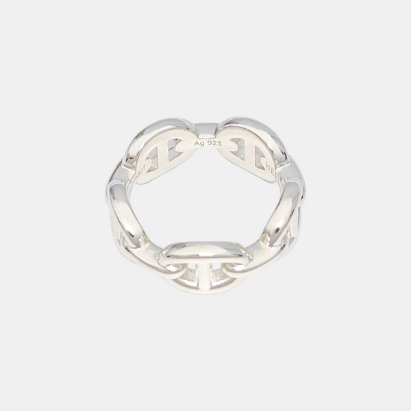 Chaine D'ancre Enchainee 925 Sterling Silver Ring EU 50