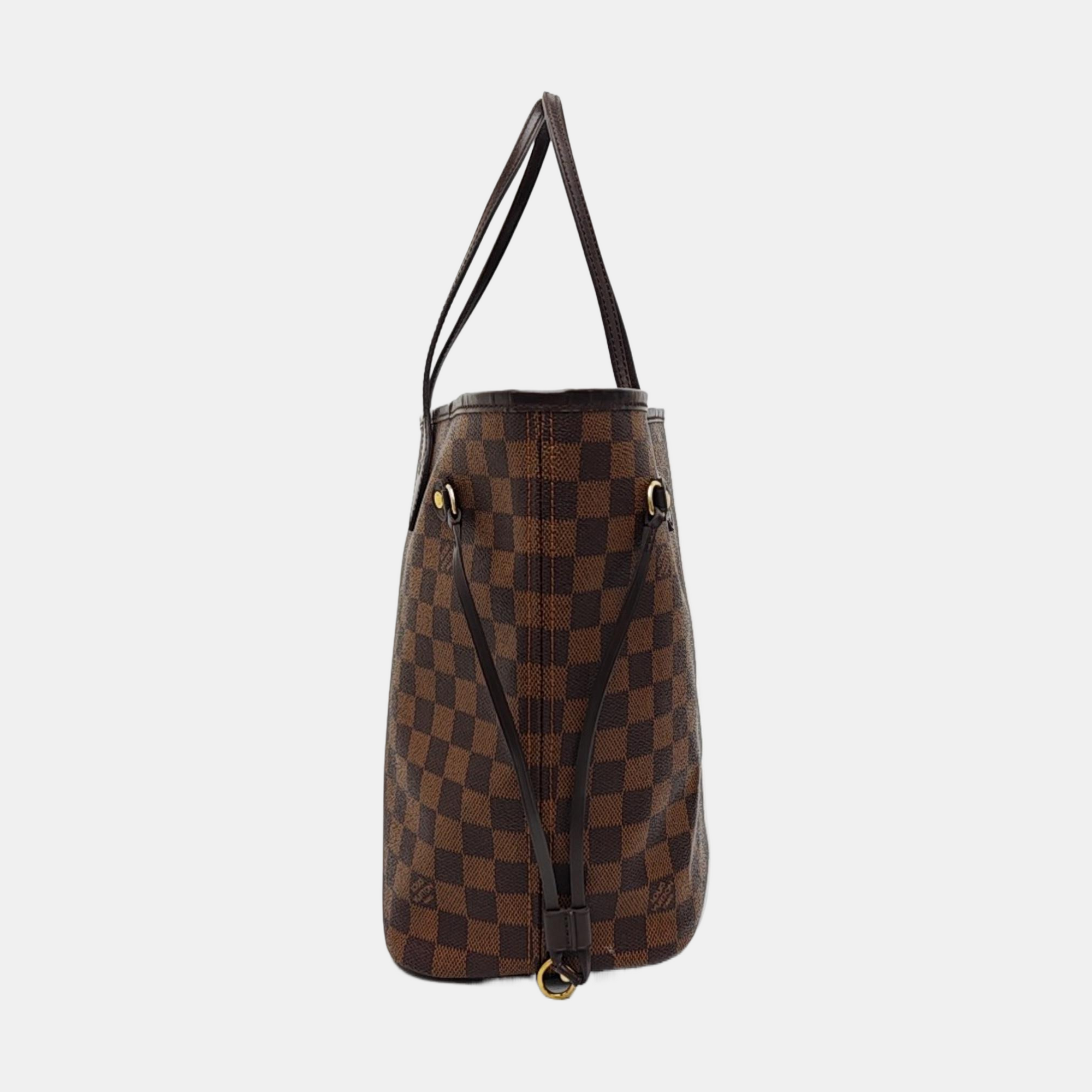 NEVERFULL MM Damier Ebene Coated Canvas Brown