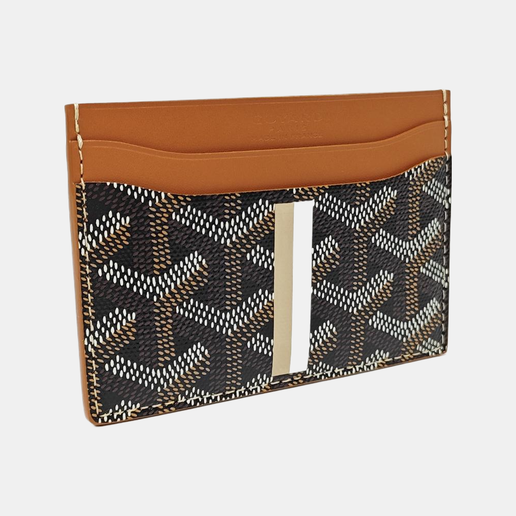 Coated Canvas Card Holder Black