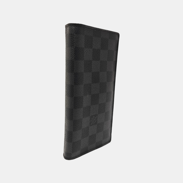 BRAZZA Damier Graphite Coated Canvas Black Wallet