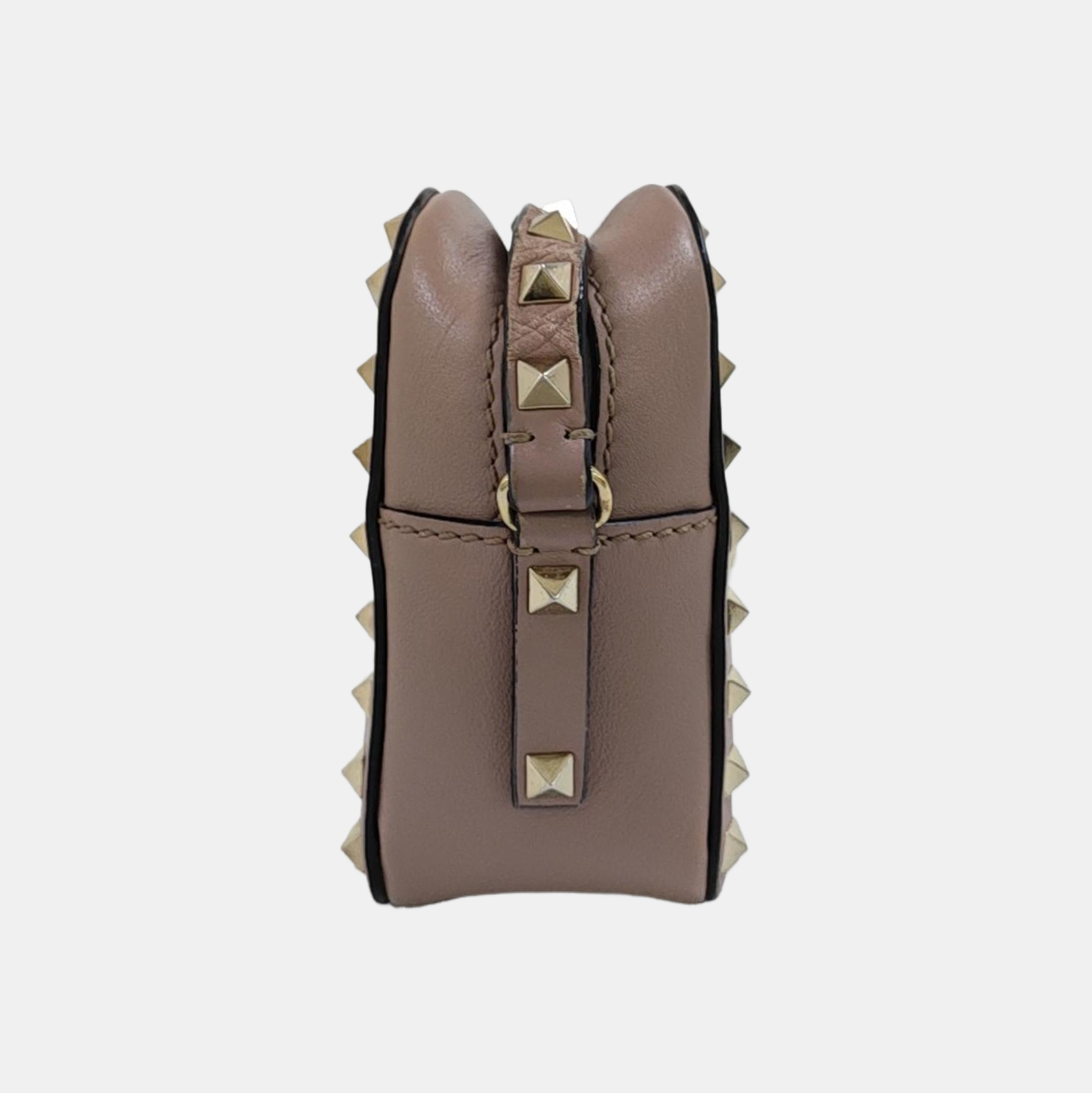 Rockstud Calfskin Beige
