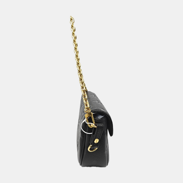 IVY Monogram Calfskin Black