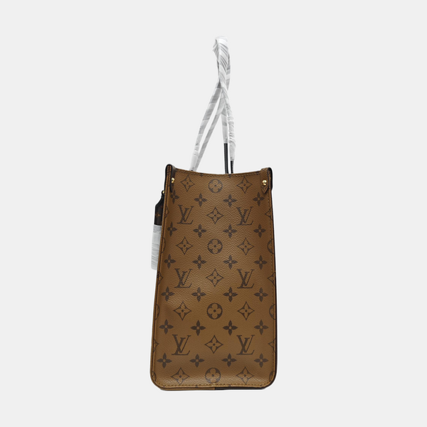 ONTHEGO MM Monogram Coated Canvas Brown
