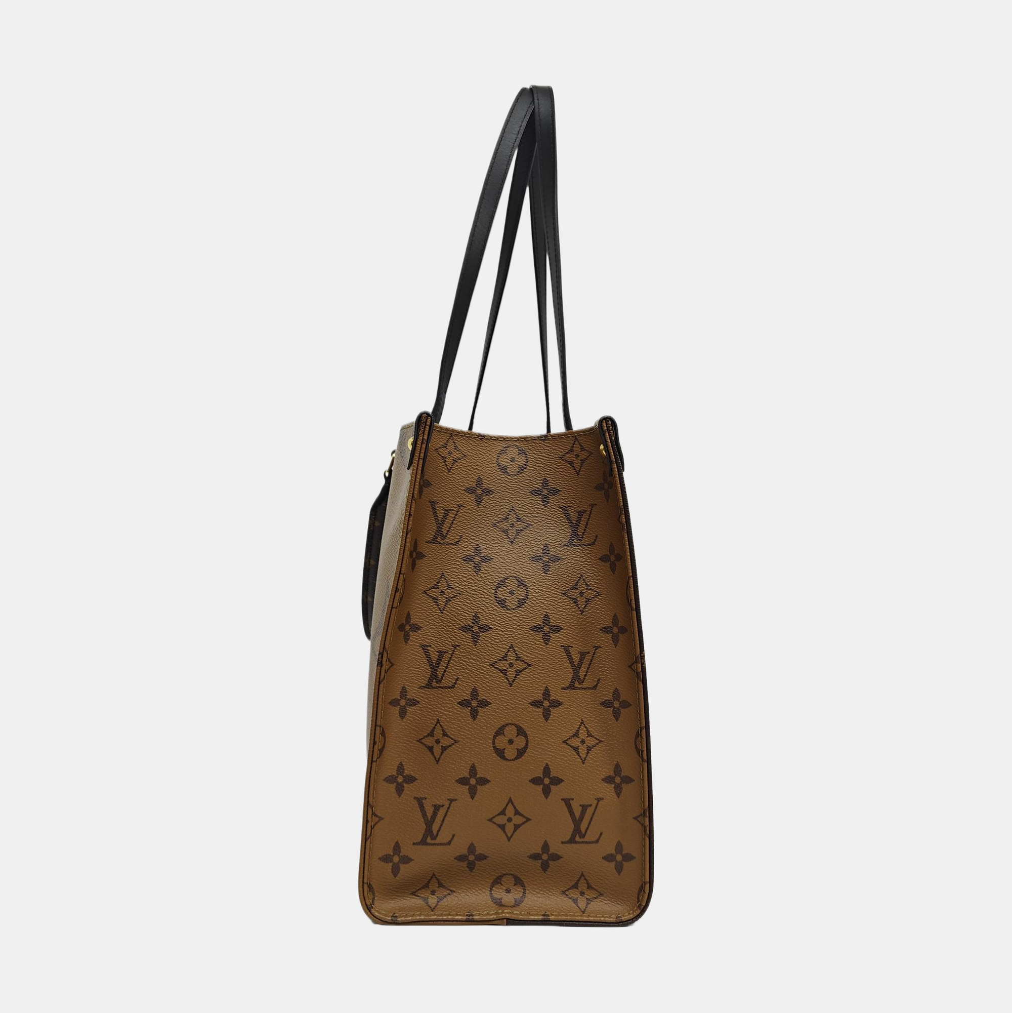 ONTHEGO MM Monogram Coated Canvas Brown