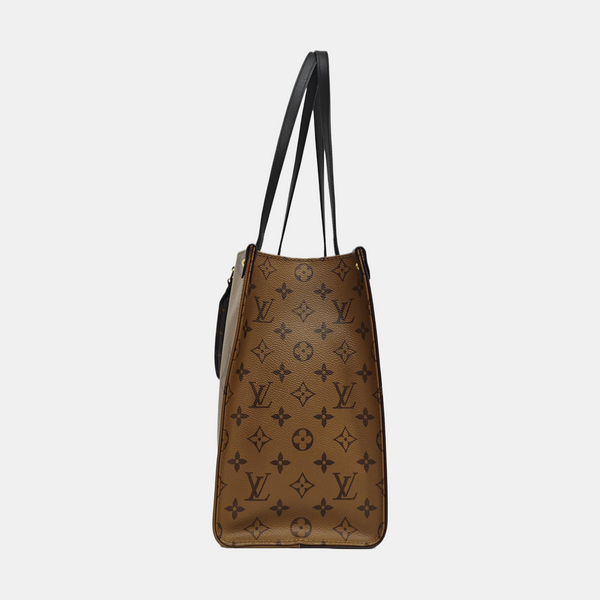 ONTHEGO MM Monogram Coated Canvas Brown