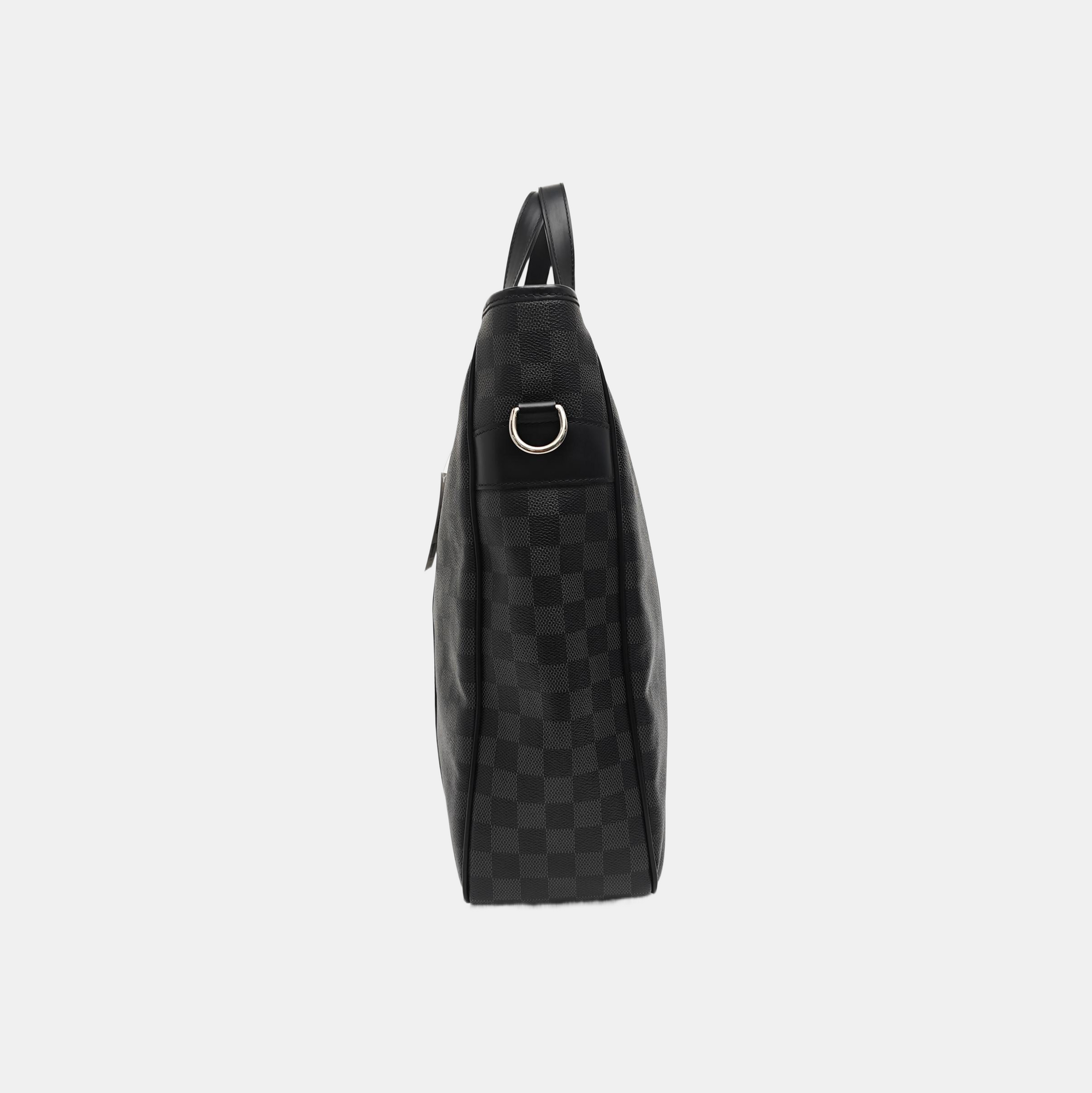 TADAO MM Damier Graphite Coated Canvas Gray