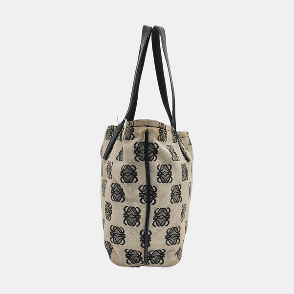Monogram Canvas Tote Bag Gray