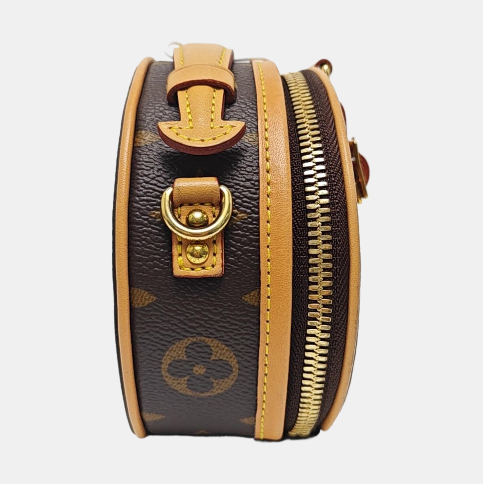 BOITE CHAPEAU Mini Monogram Coated Canvas Brown
